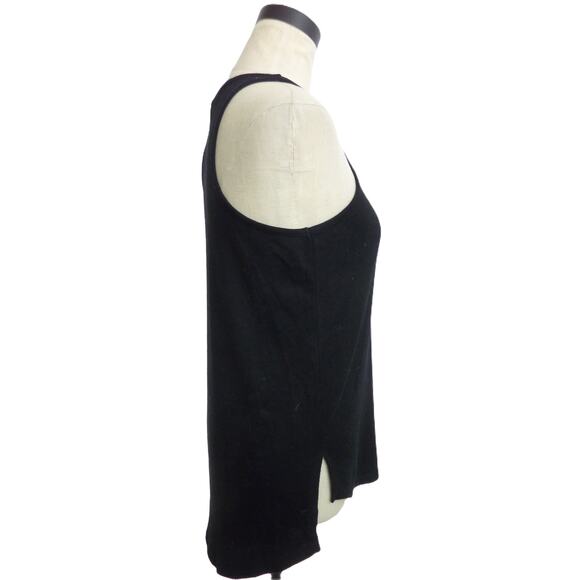 Banana Republic Black Tank Top Side Slit Size S - Picture 2 of 6